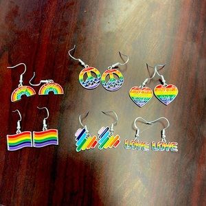 Pride Rainbow Earrings—Six styles to choose from